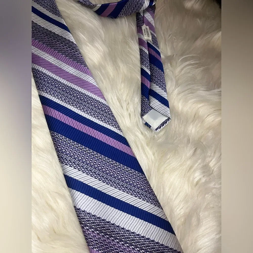 Don Loper of California Vintage purple/blue/grey stripped necktie